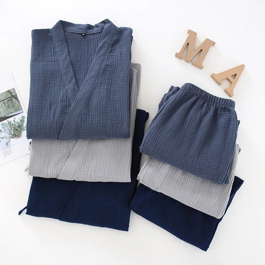 100% Cotton Japanese Kimono Pajama Set