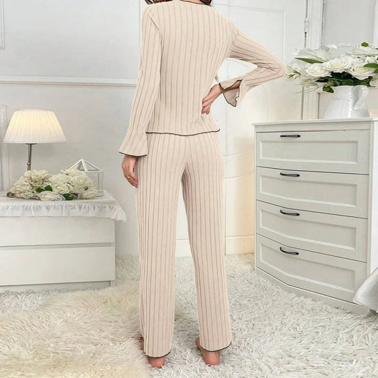 Women's Long Sleeve Pajama Set Soft Sleepwear