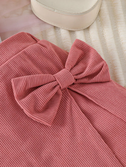 Girls Heart Top & Bow Shorts Set (1–6Y)