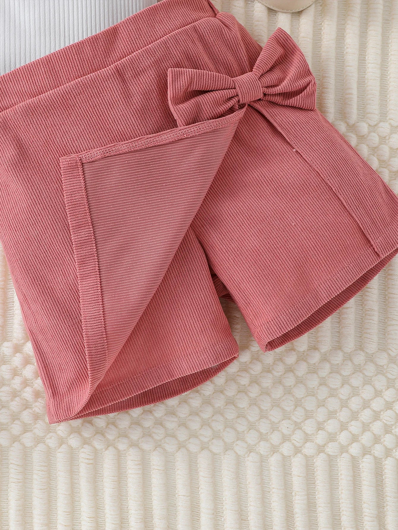 Girls Heart Top & Bow Shorts Set (1–6Y)