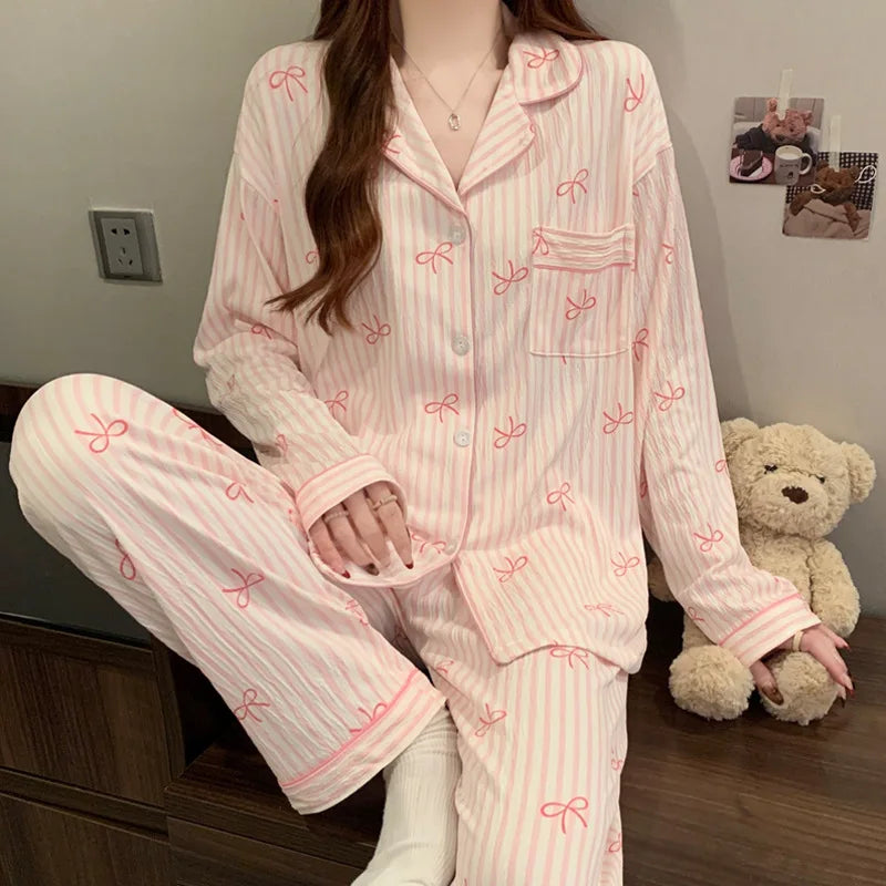 Women's Love Print Pajama Set – Soft Loungewear