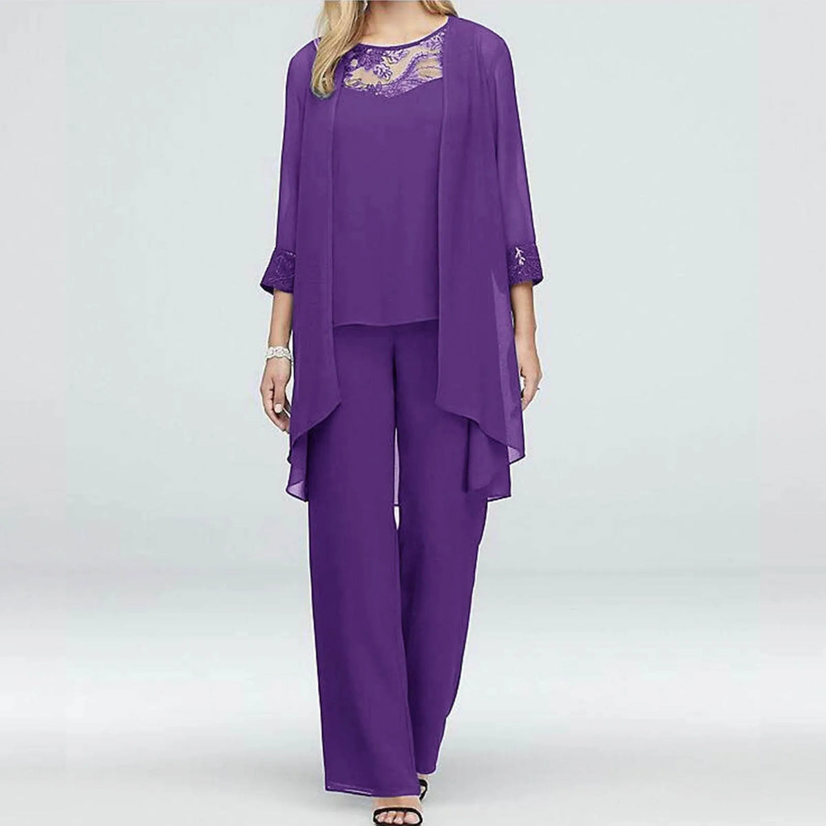 Women's Elegant Cardigan & Pants Set