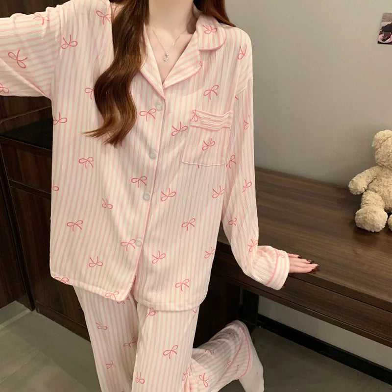 Women's Love Print Pajama Set – Soft Loungewear