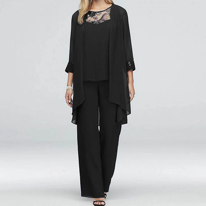Women's Elegant Cardigan & Pants Set