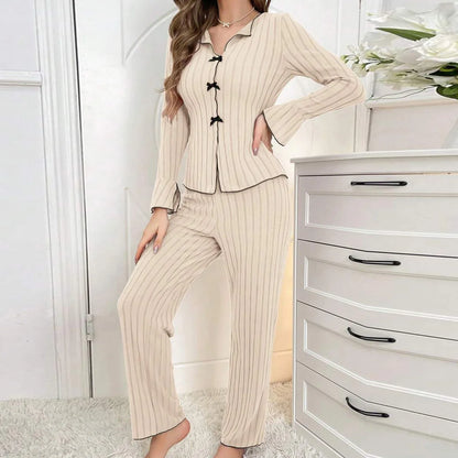 Women's Long Sleeve Pajama Set Soft Sleepwear