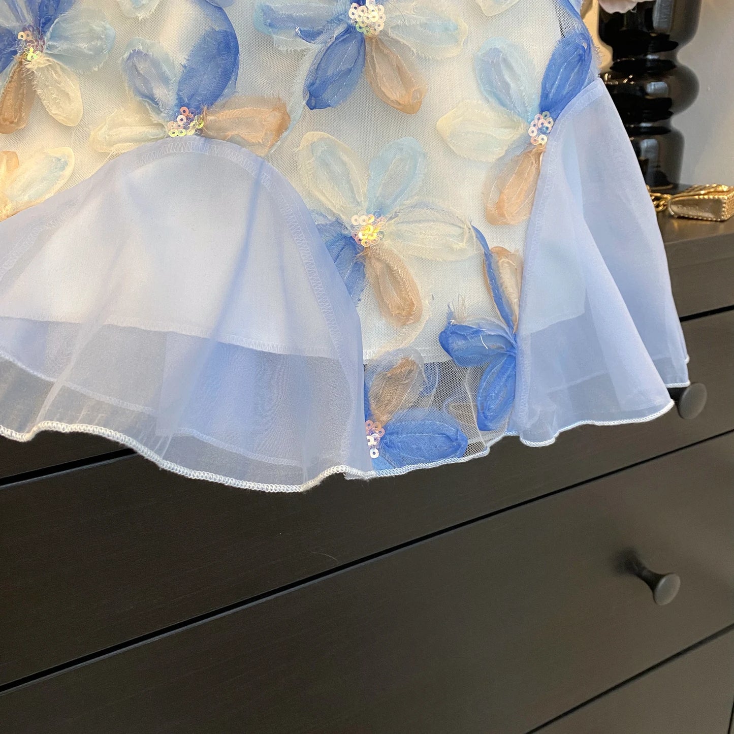 Girls Sleeveless Princess Dress | Flower Sequin | Summer