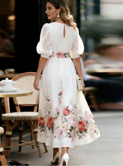 Women's Neck Puff Dress